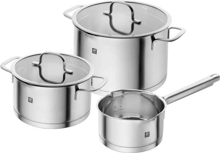 Zwilling TrueFlow, Ruukkusetti 3-pcs - Sølv ryhmässä KOTI, TALOUS JA PUUTARHA / Keittiövälineet / Padat ja kattilat @ TP E-commerce Nordic AB (D07670)