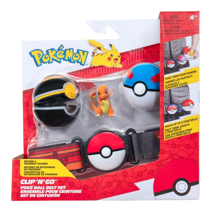 Pokémon Clip N Go -vyöpaketti Charmander (PKW3647) ryhmässä LELUT, TUOTTEET LAPSILLE JA VAUVOILLE / Leikkikalut, Askartelu &Pelit / Figuurit, miniatyyrit ja tarvikkeet @ TP E-commerce Nordic AB (D07732)