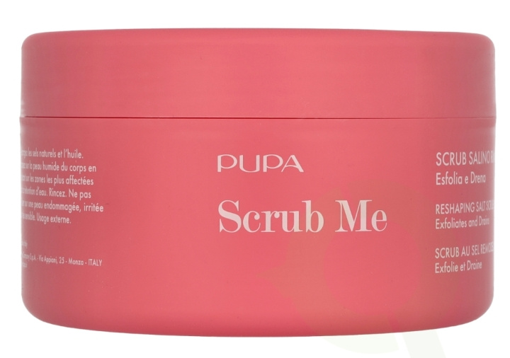 Pupa Milano Pupa Scrub Me Reshaping Salt Scrub 350 g Exfoliates And Drains ryhmässä KAUNEUS JA TERVEYS / Ihonhoito / Kasvot / Kuorinta @ TP E-commerce Nordic AB (D07839)