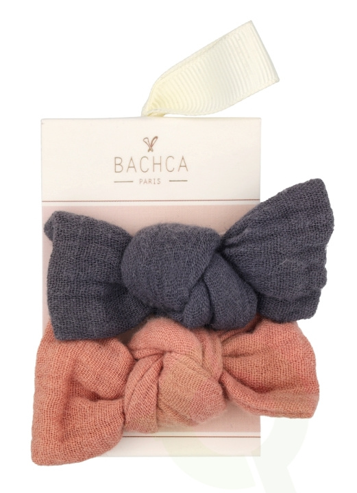 Bachca Paris Gauze Bow Hair Clip Set 2 piece 2 Pieces ryhmässä URHEILU, VAPAA-AIKA JA HARRASTUS / Tarvikkeet / Muut tarvikkeet @ TP E-commerce Nordic AB (D07864)