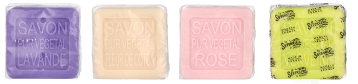 La Savonnerie De Nyons Soap Bar Set 4 Pcs - Dog 400 g 4x100gr - Lavender/Verbena/Cottonflower/Rose ryhmässä KAUNEUS JA TERVEYS / Ihonhoito / Kehon hoito / Käsisaippua @ TP E-commerce Nordic AB (D07891)