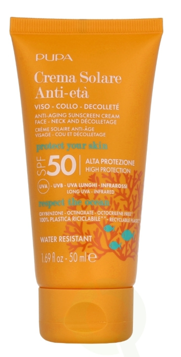 Pupa Milano Pupa Anti-Aging Sunscreen SPF50 50 ml ryhmässä KAUNEUS JA TERVEYS / Ihonhoito / Rusketus / Aurinkosuoja @ TP E-commerce Nordic AB (D07901)