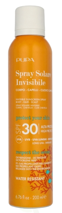 Pupa Milano Pupa Invisible Body Scalp Sun Spray SPF30 200 ml ryhmässä KAUNEUS JA TERVEYS / Ihonhoito / Rusketus / Aurinkosuoja @ TP E-commerce Nordic AB (D07902)