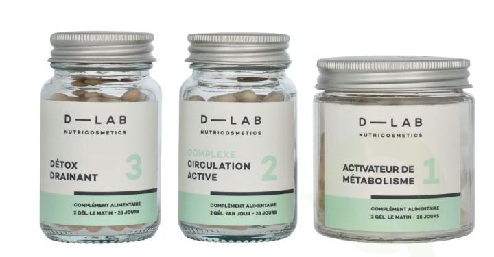 D-Lab Nutricosmetics D-Lab Action Capitions Set 3 piece Circulation Active 28 caps/Activateur De Metabolisme 28 caps/Detox Drainaint 28 caps ryhmässä KAUNEUS JA TERVEYS / Terveydenhoito / Muut @ TP E-commerce Nordic AB (D07925)