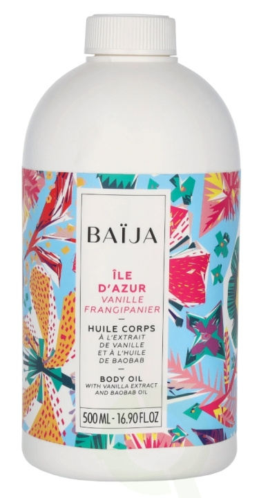 Baija Paris Baija Ile D\'Azur Body Oil 500 ml Vanille Frangipanier ryhmässä KAUNEUS JA TERVEYS / Ihonhoito / Kehon hoito / Vartalovoide @ TP E-commerce Nordic AB (D07951)