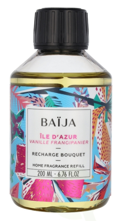 Baija Paris Baija Ile D\'Azur Scented Diffuser Refill 200 ml Vanille Frangipanier ryhmässä KAUNEUS JA TERVEYS / Tuoksut & Parfyymit / Muut tuoksut / Tuoksu diffuusori @ TP E-commerce Nordic AB (D07953)