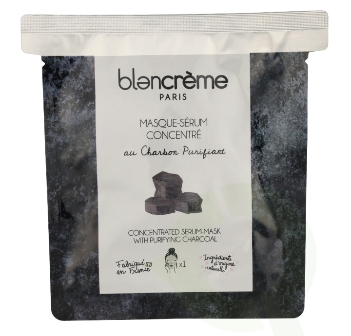 Blancreme Concentrated Serum-Mask 1 piece With Purifying Charcoal ryhmässä KAUNEUS JA TERVEYS / Ihonhoito / Kasvot / Naamiot @ TP E-commerce Nordic AB (D07960)