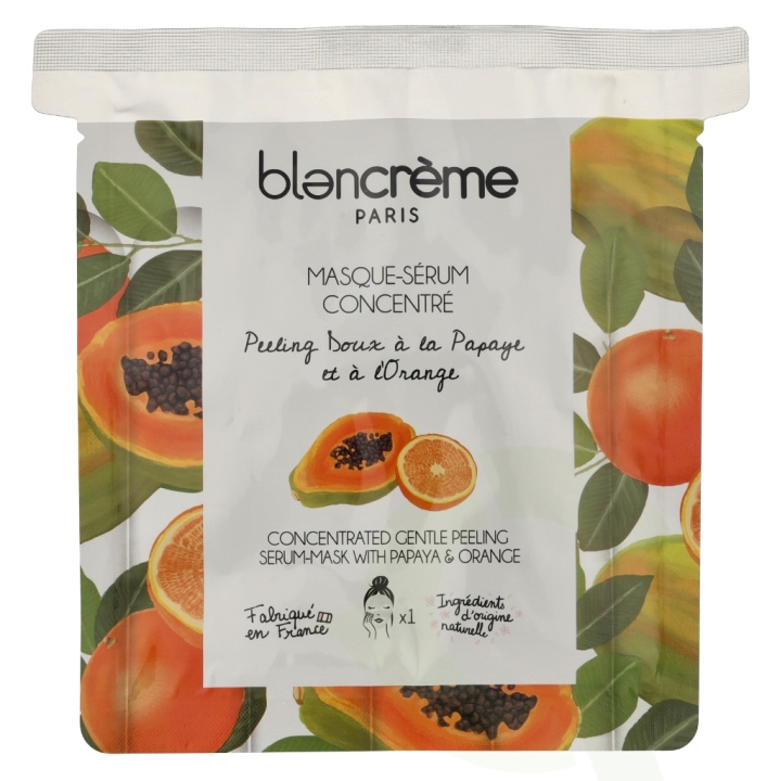 Blancreme Concentrated Serum-Mask 1 piece With Peeling Papaya & Orange ryhmässä KAUNEUS JA TERVEYS / Ihonhoito / Kasvot / Naamiot @ TP E-commerce Nordic AB (D07962)