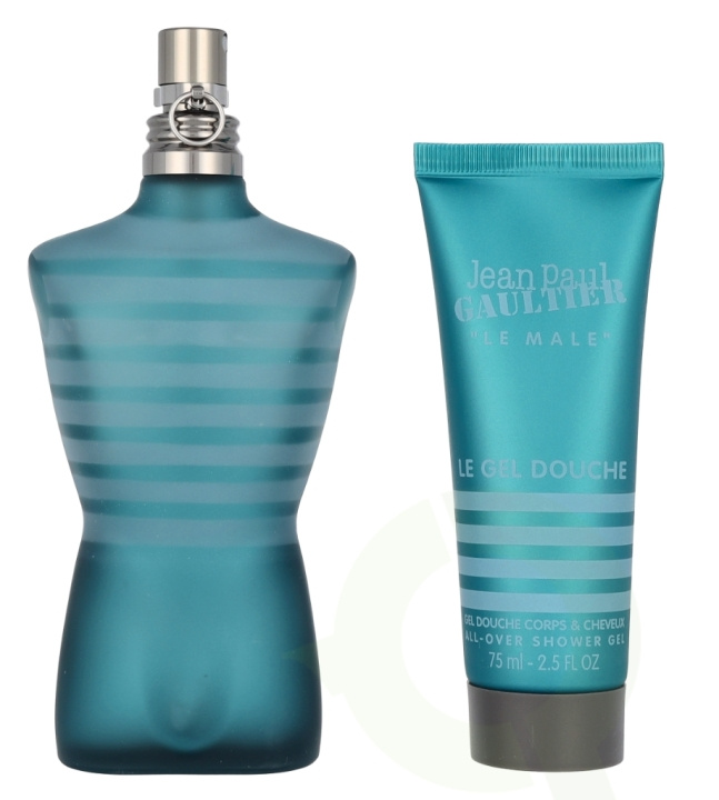 Jean Paul Gaultier Le Male Giftset 200 ml Edt Spray 125ml/Shower Gel 75ml ryhmässä KAUNEUS JA TERVEYS / Tuoksut & Parfyymit / Parfyymit @ TP E-commerce Nordic AB (D08055)