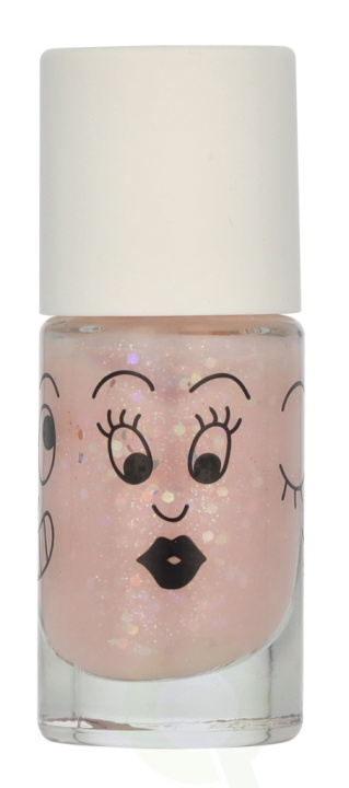 Nailmatic Kids Nail Polish 8 ml Clear Pink Glitter ryhmässä KAUNEUS JA TERVEYS / Manikyyri/Pedikyyri / Kynsilakka @ TP E-commerce Nordic AB (D08074)