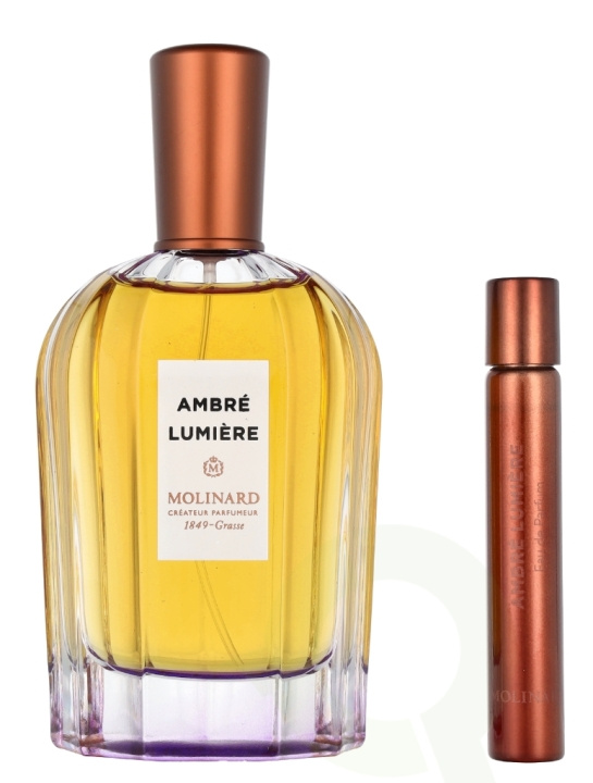 Molinard La Collection Privee Ambre Lumiere Giftset 97.5 ml Edp Spray 90ml/Edp Spray 7,5ml ryhmässä KAUNEUS JA TERVEYS / Tuoksut & Parfyymit / Parfyymit / Naisten Tuoksut @ TP E-commerce Nordic AB (D08145)