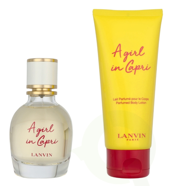 Lanvin A Girl In Capri Giftset 150 ml Edt Spray 50ml/Body Lotion 100ml ryhmässä KAUNEUS JA TERVEYS / Lahjapakkaukset / Naisten lahjapakkaukset @ TP E-commerce Nordic AB (D08150)