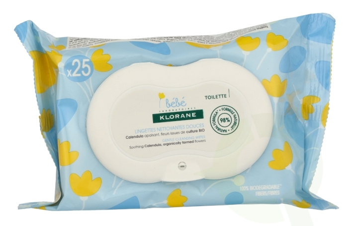 Klorane Bebe Gentle Cleansing Wipes 1 piece 25x ryhmässä KOTI, TALOUS JA PUUTARHA / Siivoustuotteet / Siivoustarvikkeet @ TP E-commerce Nordic AB (D08152)