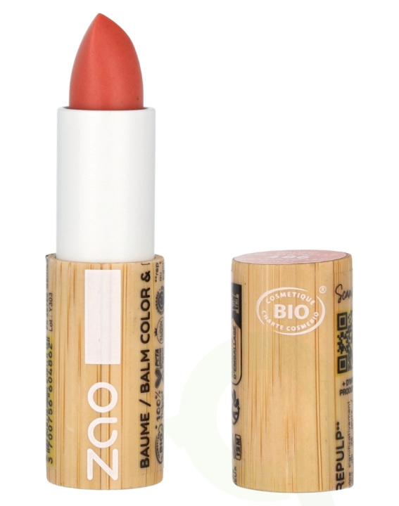 Zao Color & Repulp Lip Balm 3.5 g #486 Orange Nude ryhmässä KAUNEUS JA TERVEYS / Meikit / Huulet / Huulivoide @ TP E-commerce Nordic AB (D08181)