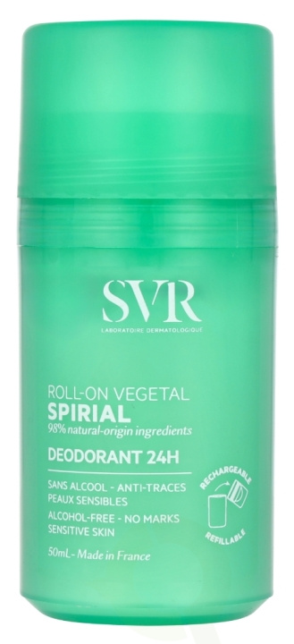 Svr Laboratories SVR Spirial Roll\'On Vegetal SVR Spirial Roll\'On Vegetal 50 ml ryhmässä KAUNEUS JA TERVEYS / Tuoksut & Parfyymit / Deodorantit / Naisten deodorantit @ TP E-commerce Nordic AB (D08184)