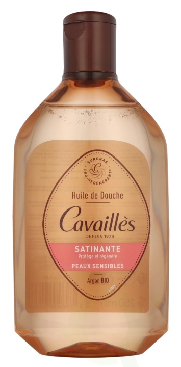 Roge Cavailles Satin Shower Oil 250 ml With Argan And Rose ryhmässä KAUNEUS JA TERVEYS / Ihonhoito / Kehon hoito / Kylpy- ja suihkugeelit @ TP E-commerce Nordic AB (D08218)