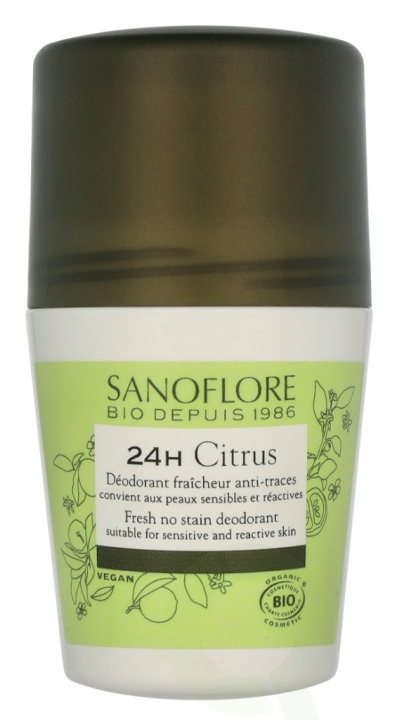 Sanoflore 24H Citrus Deodorant 50 ml ryhmässä KAUNEUS JA TERVEYS / Tuoksut & Parfyymit / Deodorantit / Naisten deodorantit @ TP E-commerce Nordic AB (D08226)