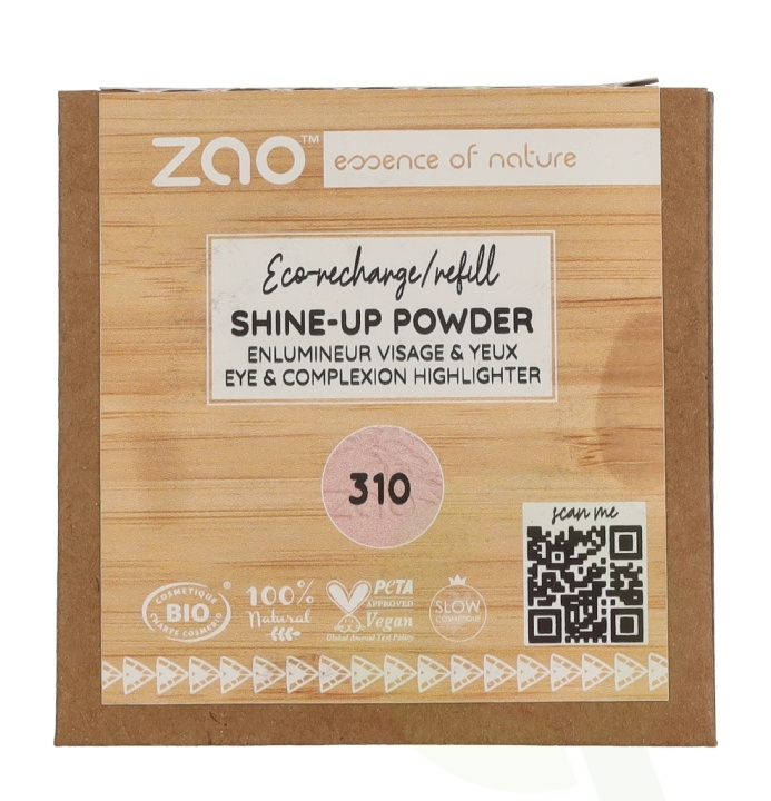 Zao Shine-Up Powder Duo - Refill 9 g #310 Pink/Champagne ryhmässä KAUNEUS JA TERVEYS / Meikit / Meikit Kasvot / Puuteri @ TP E-commerce Nordic AB (D08246)