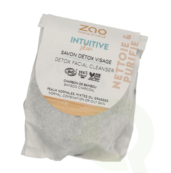 Zao Intuitive Skin Detox Facial Cleanser - Round 70 g Bamboo Charcoal ryhmässä KAUNEUS JA TERVEYS / Ihonhoito / Kasvot / Puhdistus @ TP E-commerce Nordic AB (D08259)