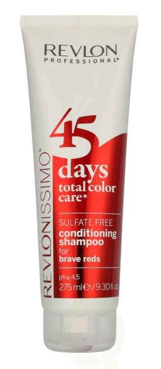 Revlon Revlonissimo 45 Days TTC Conditioning Shampoo For Brave Reds 275 ml ryhmässä KAUNEUS JA TERVEYS / Hiukset &Stailaus / Hiustenhoito / Shampoo @ TP E-commerce Nordic AB (D08288)