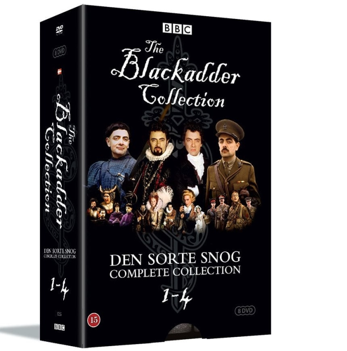 The Black Adder COMPLETE COLLECTION - Den Sorte Snog Complete Coll. - 8 DVD box set ryhmässä KODINELEKTRONIIKKA / Ääni & Kuva / TV & Tarvikkeet / Elokuvat / DVD @ TP E-commerce Nordic AB (D08450)