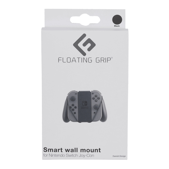 FLOATING GRIP Nintendo Switch Joy-Con -seinäkiinnike musta/harmaa ryhmässä KODINELEKTRONIIKKA / Pelikonsolit & Tarvikkeet / Nintendo Switch @ TP E-commerce Nordic AB (D08475)