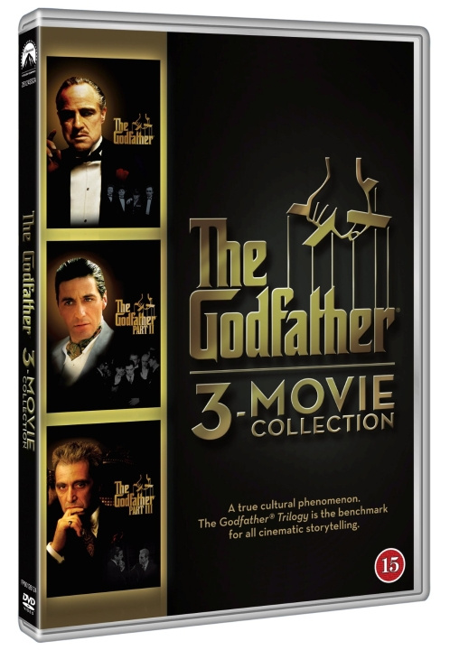 The Godfather 1-3 - Movie Collection (3 disc) - DVD ryhmässä KODINELEKTRONIIKKA / Ääni & Kuva / TV & Tarvikkeet / Elokuvat / DVD @ TP E-commerce Nordic AB (D08551)