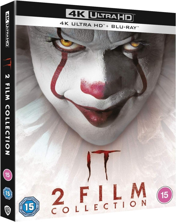 IT Chapter 1 / IT Chapter 2 4K Ultra HD + Blu-Ray ryhmässä KODINELEKTRONIIKKA / Ääni & Kuva / TV & Tarvikkeet / Elokuvat / Blu-ray @ TP E-commerce Nordic AB (D08555)