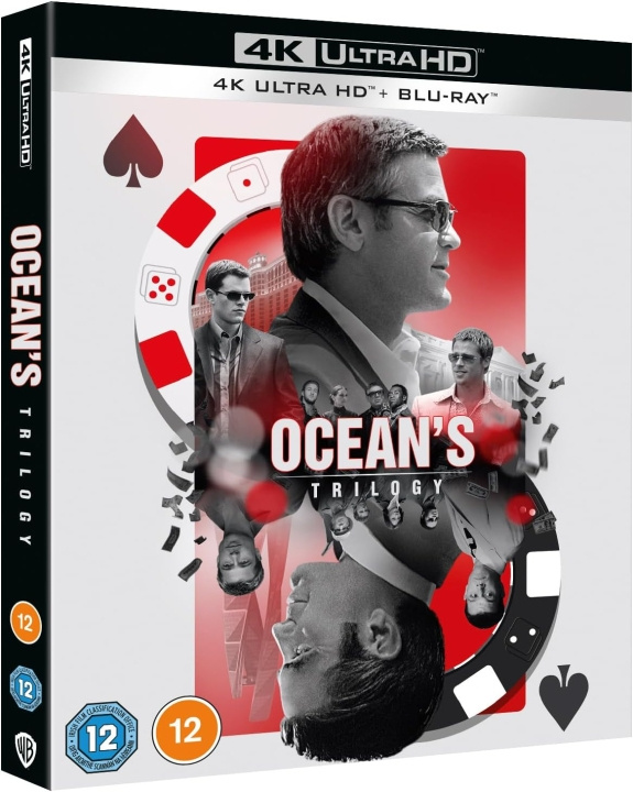 Oceans Eleven / Oceans Twelve / Oceans Thirteen 4K Ultra HD + Blu-Ray ryhmässä KODINELEKTRONIIKKA / Ääni & Kuva / TV & Tarvikkeet / Elokuvat / Blu-ray @ TP E-commerce Nordic AB (D08560)