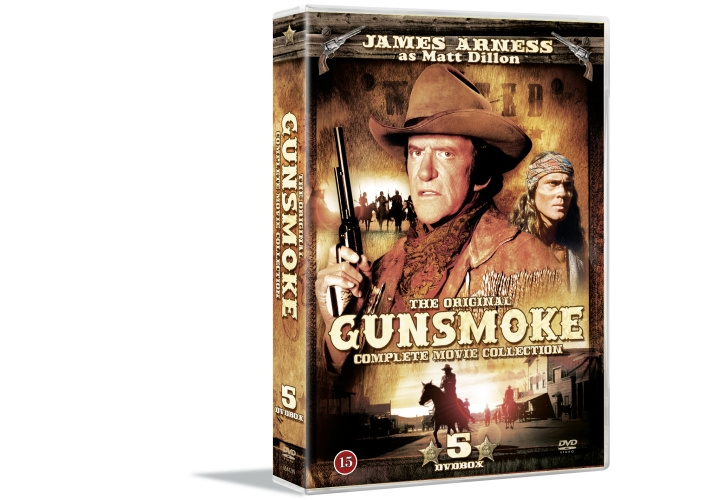 Gunsmoke - Movie Collection (5-disc) - DVD ryhmässä KODINELEKTRONIIKKA / Ääni & Kuva / TV & Tarvikkeet / Elokuvat / DVD @ TP E-commerce Nordic AB (D08564)