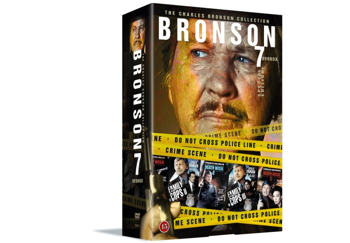 Charles Bronson Collection (7-disc) - DVD - Death Wish 2 - 3 - 4 - 5 and Family of Cops 1-2-3 ryhmässä KODINELEKTRONIIKKA / Ääni & Kuva / TV & Tarvikkeet / Elokuvat / DVD @ TP E-commerce Nordic AB (D08670)