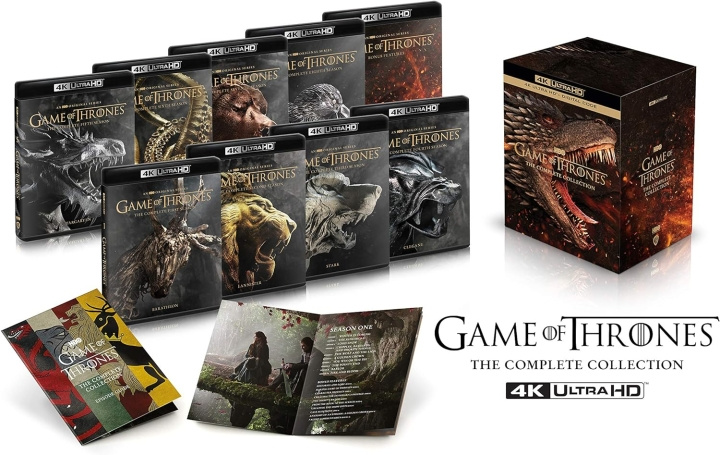 Game of Thrones Seasons 1 to 8 Complete Collection 4K Ultra HD ryhmässä KODINELEKTRONIIKKA / Ääni & Kuva / TV & Tarvikkeet / Elokuvat / Blu-ray @ TP E-commerce Nordic AB (D08689)