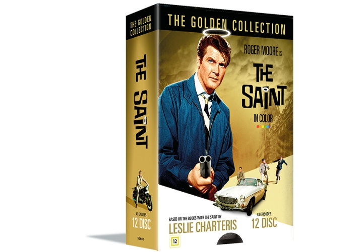 The Saint in Color: The Golden Collection Box 12 Disc - Helgenen 12 disk ryhmässä KODINELEKTRONIIKKA / Ääni & Kuva / TV & Tarvikkeet / Elokuvat / DVD @ TP E-commerce Nordic AB (D08862)