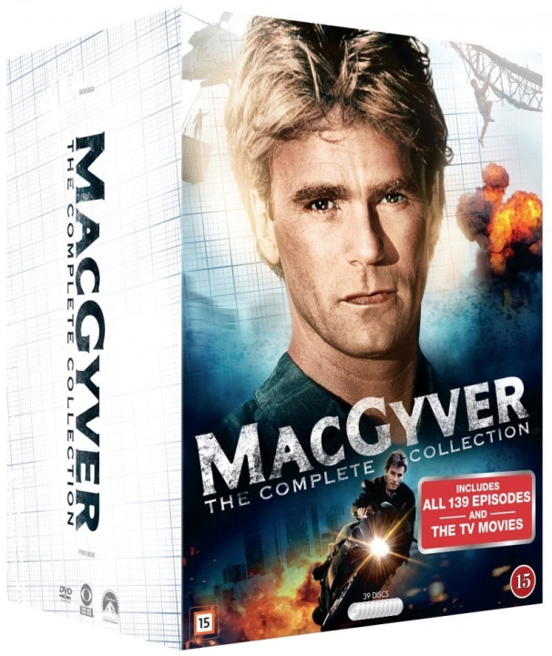 Macgyver: Complete Box - 30th Anniversary (39 disc) - DVD ryhmässä KODINELEKTRONIIKKA / Ääni & Kuva / TV & Tarvikkeet / Elokuvat / DVD @ TP E-commerce Nordic AB (D08926)