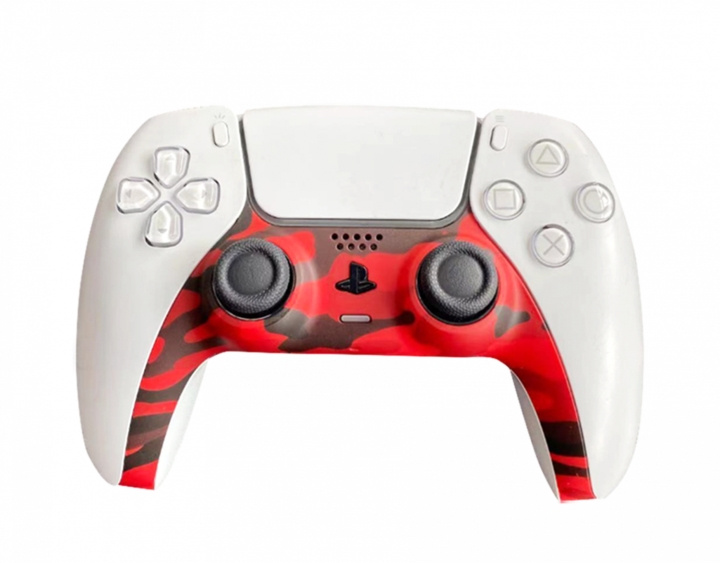 Piranha PS5-ohjaimen nahat - Camo Red ryhmässä KODINELEKTRONIIKKA / Pelikonsolit & Tarvikkeet / Sony PlayStation 5 / Tarvikkeet @ TP E-commerce Nordic AB (D09004)