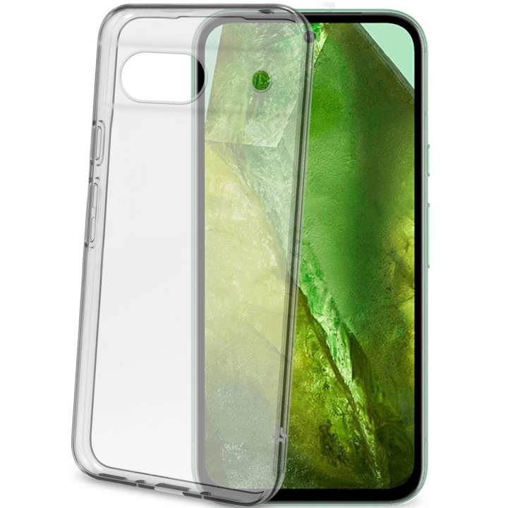 Celly Gelskin TPU Cover Google Pixel 8A Transparent ryhmässä ÄLYPUHELIMET JA TABLETIT / Puhelimen suojakotelo / Google @ TP E-commerce Nordic AB (D09093)