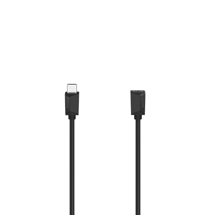 Hama Cable USB-C Extension Black 0.5m ryhmässä TIETOKOONET & TARVIKKEET / Kaapelit & Sovittimet / USB / USB-C @ TP E-commerce Nordic AB (D09249)