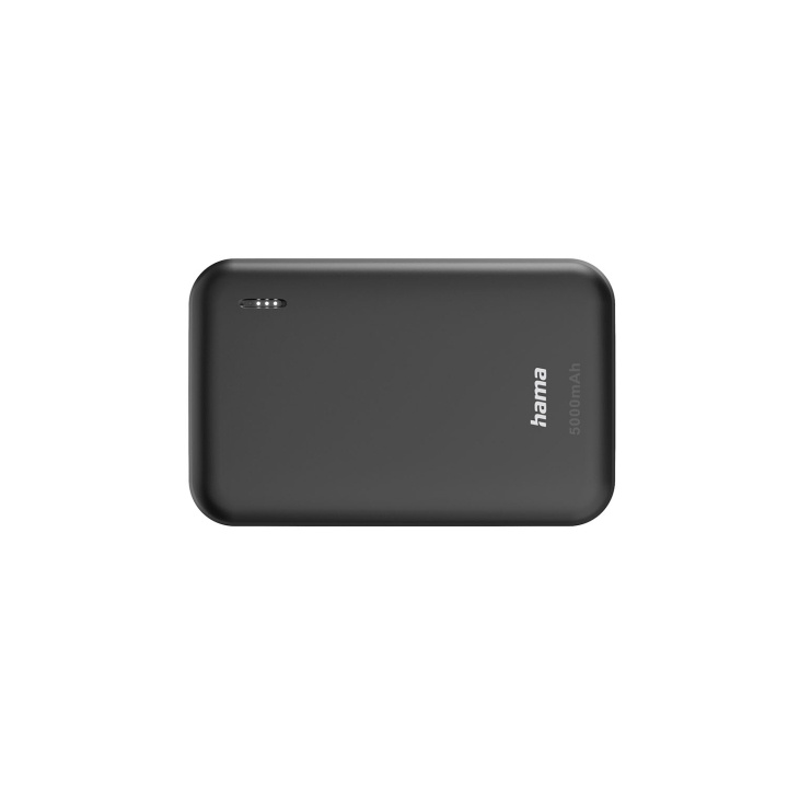 Hama Powerbank 5000mAh 2xUSB-A Anthracite ryhmässä ÄLYPUHELIMET JA TABLETIT / Laturit & Kaapelit / Powerbanks @ TP E-commerce Nordic AB (D09250)