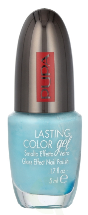 Pupa Milano Pupa Lasting Color Gel Glass Effect Nail Polish 5 ml #077 Bubble Blue ryhmässä KAUNEUS JA TERVEYS / Manikyyri/Pedikyyri / Kynsilakka @ TP E-commerce Nordic AB (D09293)