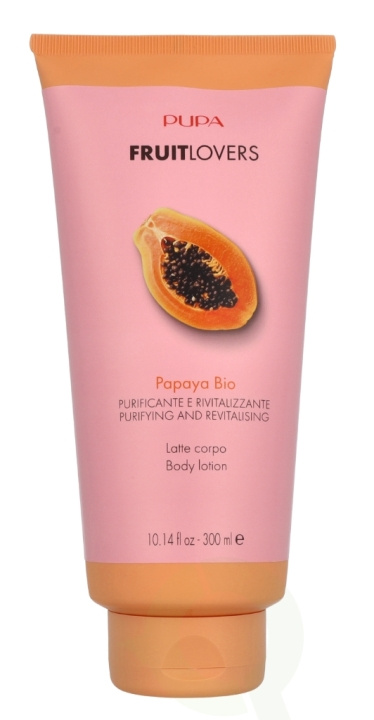 Pupa Milano Pupa Fruit Lovers Body Lotion 300 ml Papaya Bio ryhmässä KAUNEUS JA TERVEYS / Ihonhoito / Kehon hoito / Vartalovoide @ TP E-commerce Nordic AB (D09337)