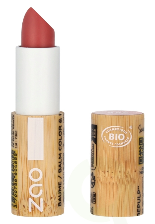 Zao Color & Repulp Lip Balm 3.5 g #485 Rose Nude ryhmässä KAUNEUS JA TERVEYS / Meikit / Huulet / Huulivoide @ TP E-commerce Nordic AB (D09378)