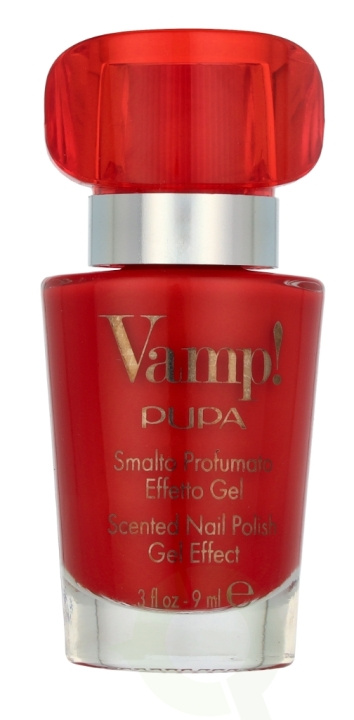 Pupa Milano Pupa Vamp! Scented Nail Polish 9 ml #202 Carnal Red ryhmässä KAUNEUS JA TERVEYS / Manikyyri/Pedikyyri / Kynsilakka @ TP E-commerce Nordic AB (D09390)