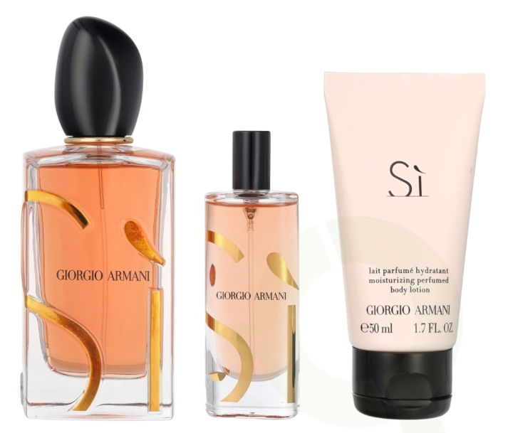 Armani Si Giftset 165 ml 100ml/15ml/50ml ryhmässä KAUNEUS JA TERVEYS / Lahjapakkaukset / Naisten lahjapakkaukset @ TP E-commerce Nordic AB (D09443)