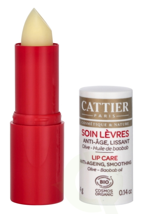 Cattier Lip Care - Anti-ageing 4 g Olive - Boobab Oil ryhmässä KAUNEUS JA TERVEYS / Meikit / Huulet / Huulivoide @ TP E-commerce Nordic AB (D09454)