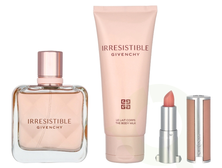 Givenchy Irresistible Giftset 126.5 ml Edp Spray 50ml/Body Lotion 75ml/Lipstick Mini 1,5gr ryhmässä KAUNEUS JA TERVEYS / Lahjapakkaukset / Naisten lahjapakkaukset @ TP E-commerce Nordic AB (D09471)