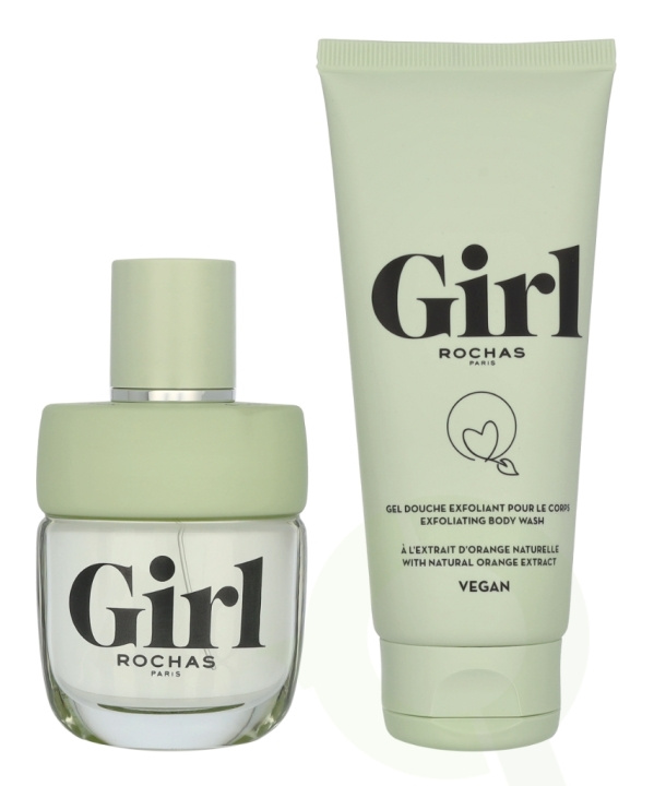 Rochas Girl Giftset 160 ml Edt Spray 60ml/Exfoliating Body Wash 100ml ryhmässä KAUNEUS JA TERVEYS / Lahjapakkaukset / Naisten lahjapakkaukset @ TP E-commerce Nordic AB (D09474)