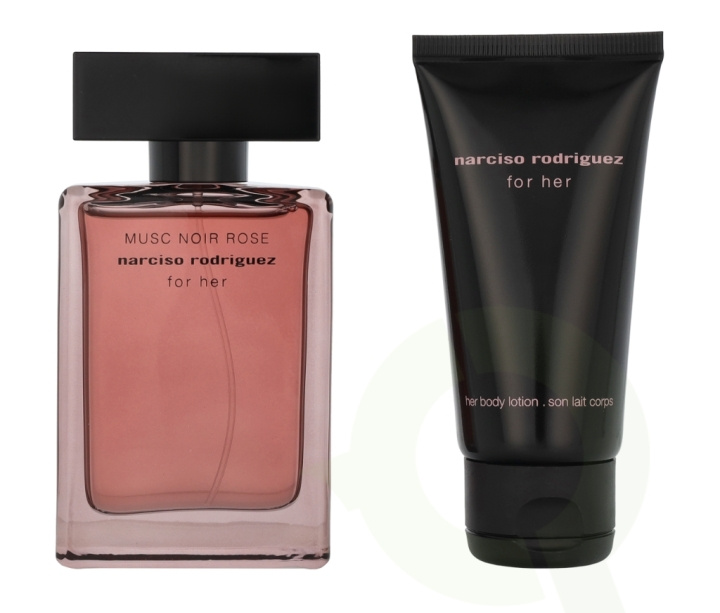 Narciso Rodriguez Musc Noir Rose For Her Giftset 100 ml Edp Spray 50ml/Body Lotion 50ml ryhmässä KAUNEUS JA TERVEYS / Lahjapakkaukset / Naisten lahjapakkaukset @ TP E-commerce Nordic AB (D09475)