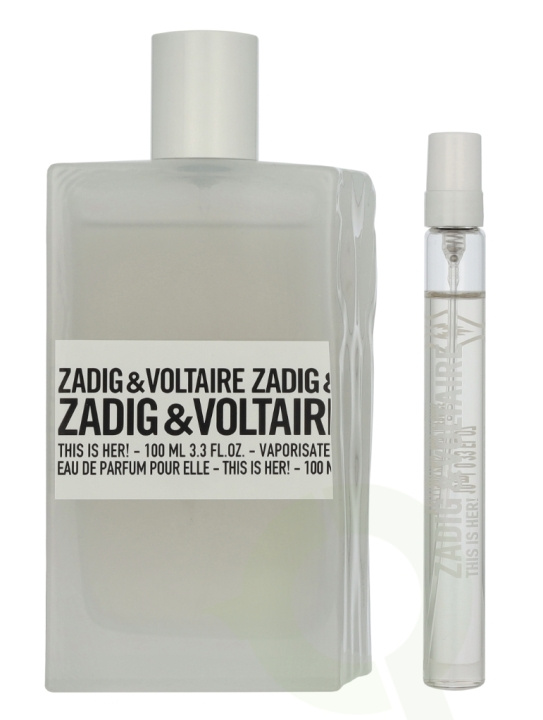 Zadig & Voltaire This Is Her! Giftset 110 ml Edp Spray 100ml/Edp Spray 10ml ryhmässä KAUNEUS JA TERVEYS / Tuoksut & Parfyymit / Parfyymit / Naisten Tuoksut @ TP E-commerce Nordic AB (D09490)