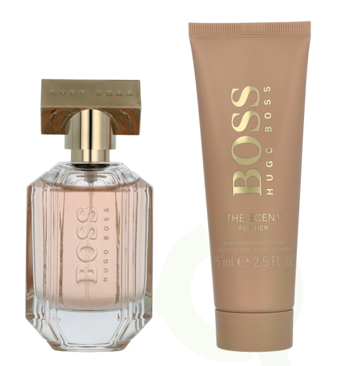 Hugo Boss The Scent Giftset 125 ml Edp Spray 50ml/Body Lotion 75ml ryhmässä KAUNEUS JA TERVEYS / Lahjapakkaukset / Naisten lahjapakkaukset @ TP E-commerce Nordic AB (D09493)