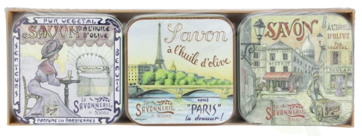 La Savonnerie De Nyons Soap Bar Set 3 Pcs - Paris 300 g 3x100gr ryhmässä KAUNEUS JA TERVEYS / Ihonhoito / Kehon hoito / Käsisaippua @ TP E-commerce Nordic AB (D09507)